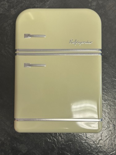 Retro kühlschrank blechdose - kühlschrank,