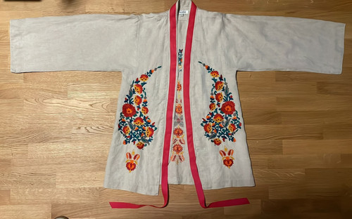 Taaga besticktes kimono - besticktes,