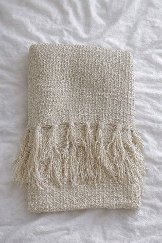 Dkny strickdecke hellbeige - strickdecke,