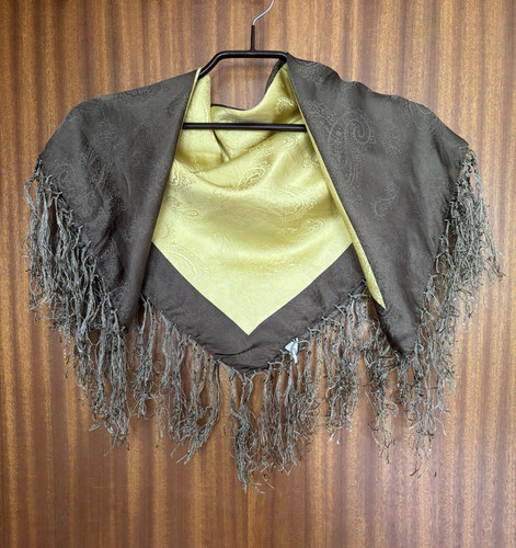 Dirndltuch braun gold - dirndltuch,