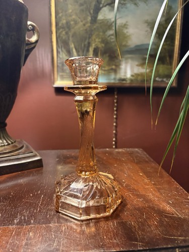 Rosa glas kerzenhalter - 7",