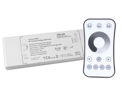 Led funk dimmer trafo - funk, 12v