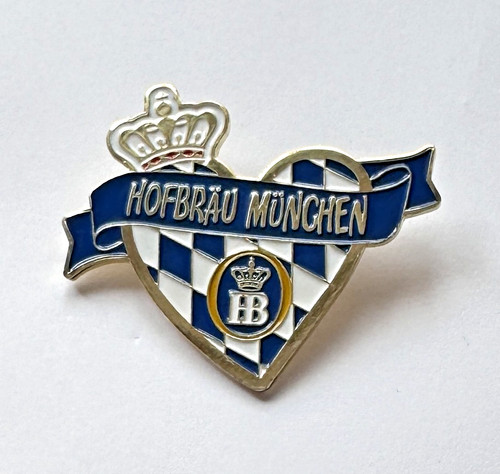 Anstecker hofbräuhaus herzerl - anstecker,