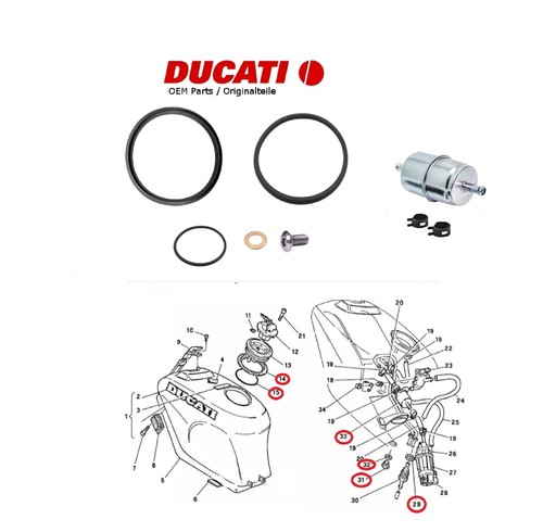 Ducati 851 888 benzinfilter - 851,