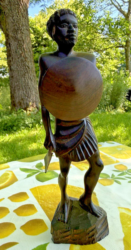 Afrikanische holzfigur krieger - afrikanische,