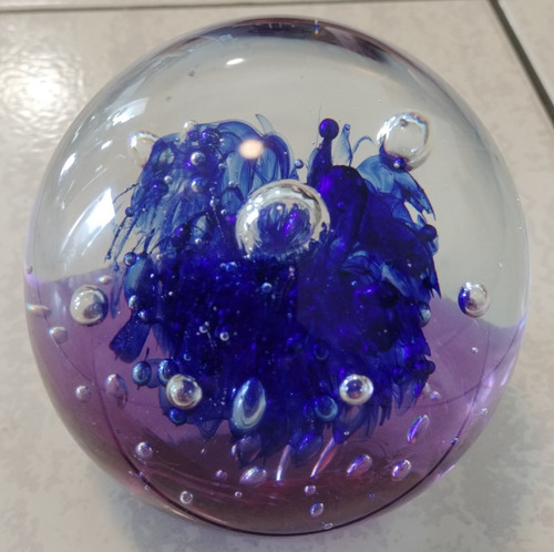 Glas briefbeschwerer kugel - glas,