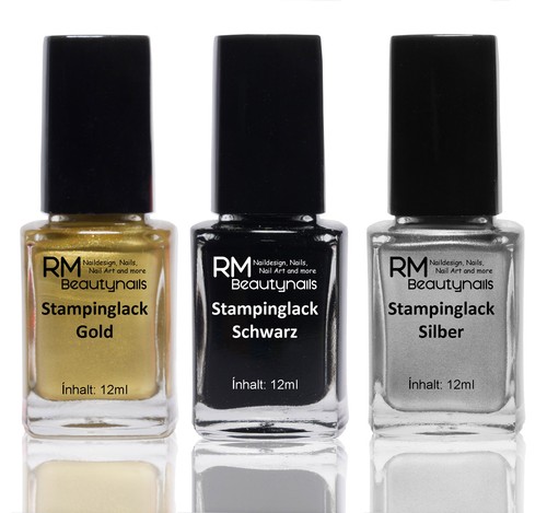 3x12ml stamping lack set - stamping,
