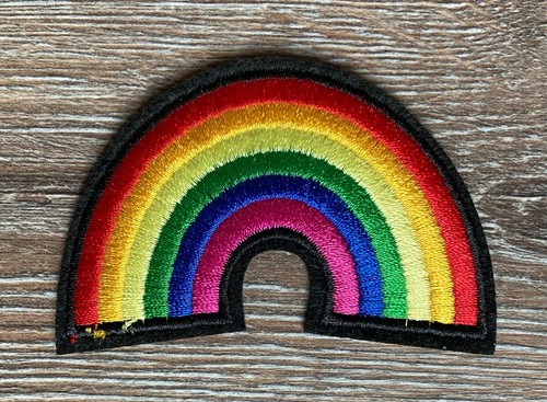 Regenbogen patch aufnäher - regenbogen,