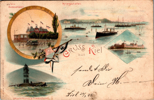 Litho gruss aus kiel - gruss,