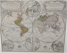 Antike weltkarte 1746 - antike,
