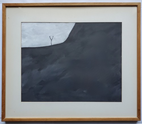Gemälde tempera abstrakt - gemälde,