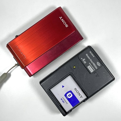 Sony cyber shot dsc - sony, red