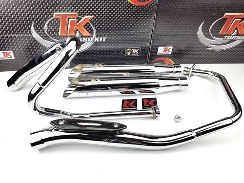 Auspuff turbo kit custom chrom - kit,