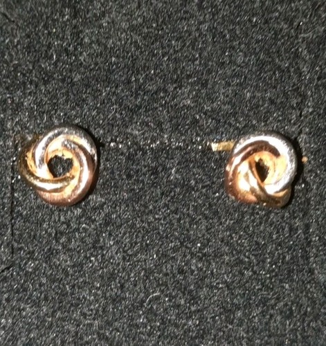 Gold ohrringe tricolor knoten - gold,