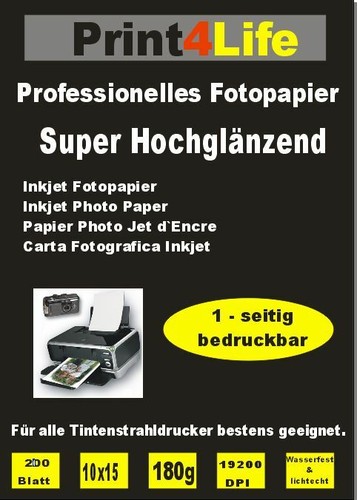 200 blatt fotopapier - 200,