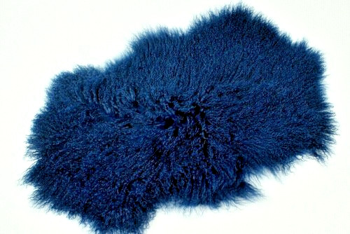 Tibetlammfell farbe blau - tibetlammfell,