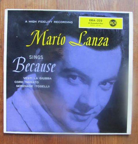 Mario lanza sings because - mario,