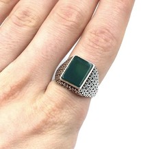 925 silber ring - ring, onyx