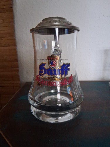 Hauff bräu alter glaskrug - alter,