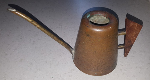 Vintage alte kupfer gießkanne - vintage,