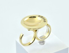 Diamant ring zweifingerring - diamant,
