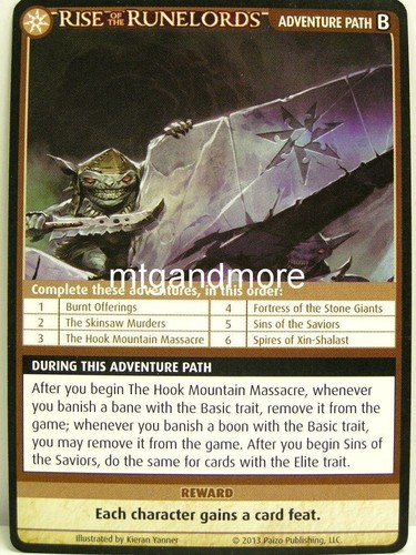 Pathfinder adventure card - pathfinder,