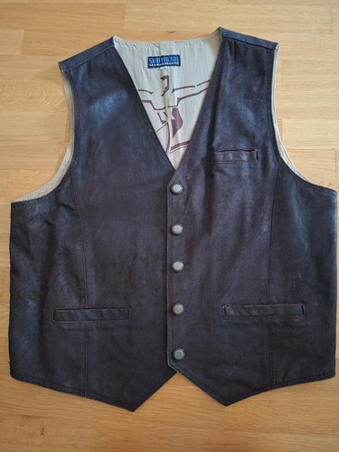 Lederweste herren - lederweste,
