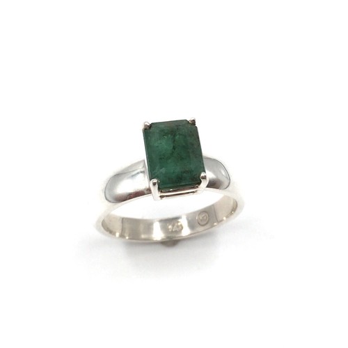 925 silber ring smaragd - 925,