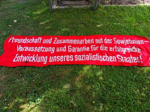 Xxl original ddr stoff banner - original,