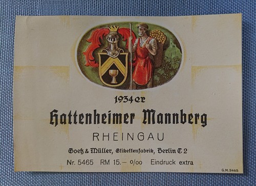 Altes weinetikett - altes,