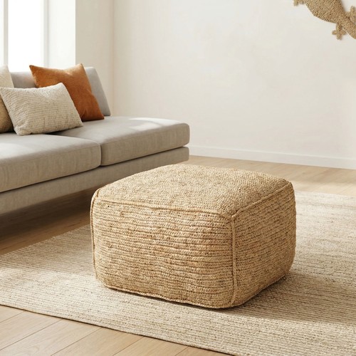 Sitz pouf aus naturfaser - aus, cm