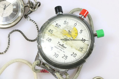 1970er hanhart amigo stoppuhr - amigo,