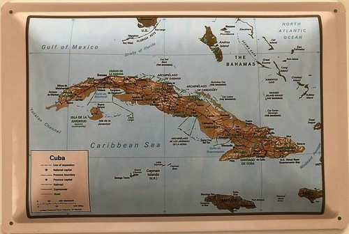 Blechschild cm cuba - blechschild,