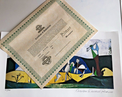 Pablo picasso giclee - pablo, coa