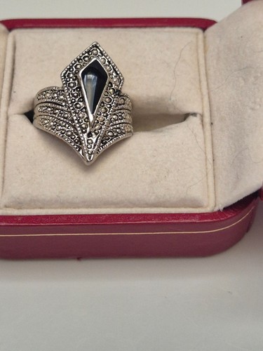 Vintage art deco ring silber - ring,