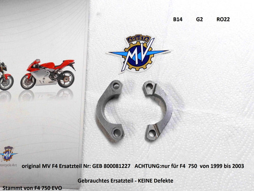 Agusta auspuffhalter - agusta,