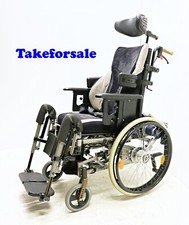 Pflegerollstuhl Alu Rehab Netti 3 mit Brem- & Schiebehilfe AAT V-Max TFS810