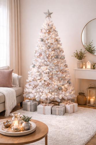 Weihnachtsbaum 240cm weiß - weihnachtsbaum,