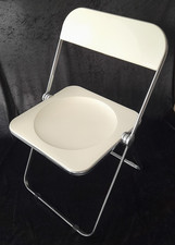 Designer Klappstuhl PLIA Entwurf ANONIMA CASTELLI Italy 1960er chair weiss