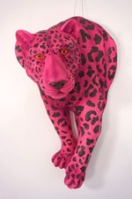 Wandskulptur Pink Leopard