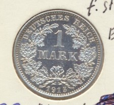 Kaiserreich 1 Mark  1915 E