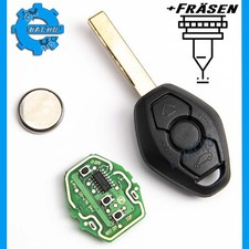 FUNKSCHLÜSSEL FÜR BMW 3 5 X3 X5 Z4 66126955747 433MHZ ID44 PCF7935 + FRÄSEN