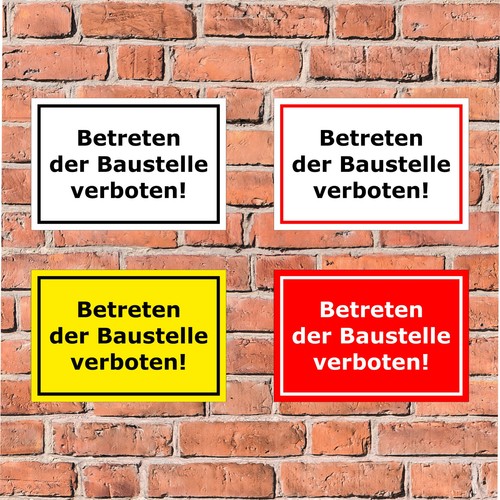 Schild betreten der - schild,