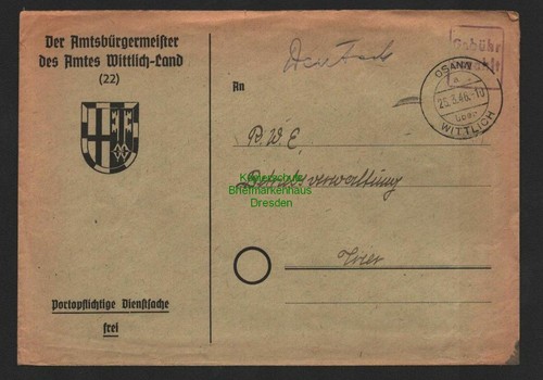 B7276 brief gebühr bezahlt - brief,