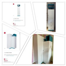 2er Set Kinderzimmer Jugendzimmer Eckkleiderschrank Kleiderschrank Hochschrank