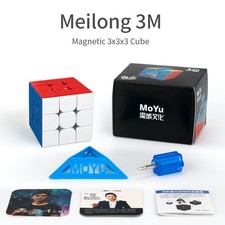 MoYu Meilong 3M Magnetic 3x3 - stickerless Zauberwürfel Speedcube Magic Cube ...