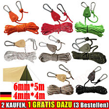 Abspannseil für Camping Reflektierend Zeltschnur.mit Rollenspanner Seilspanner