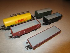 5x Piko Hochbordwagen