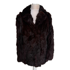 Vintage rotbraun Kaninchenfell