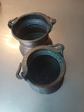 2 kleine Kupferkessel mit